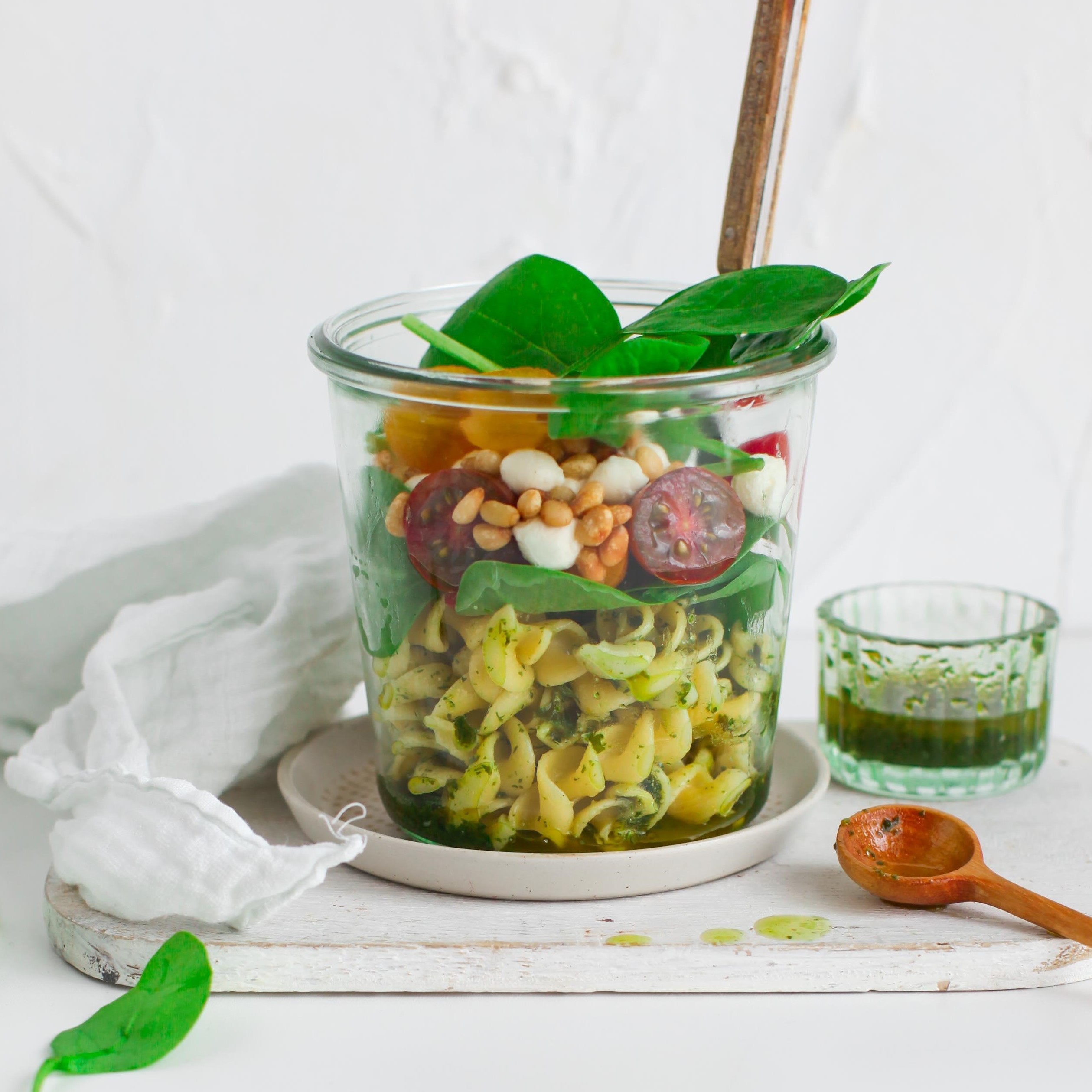 Low Carb Pesto Fusili Salat